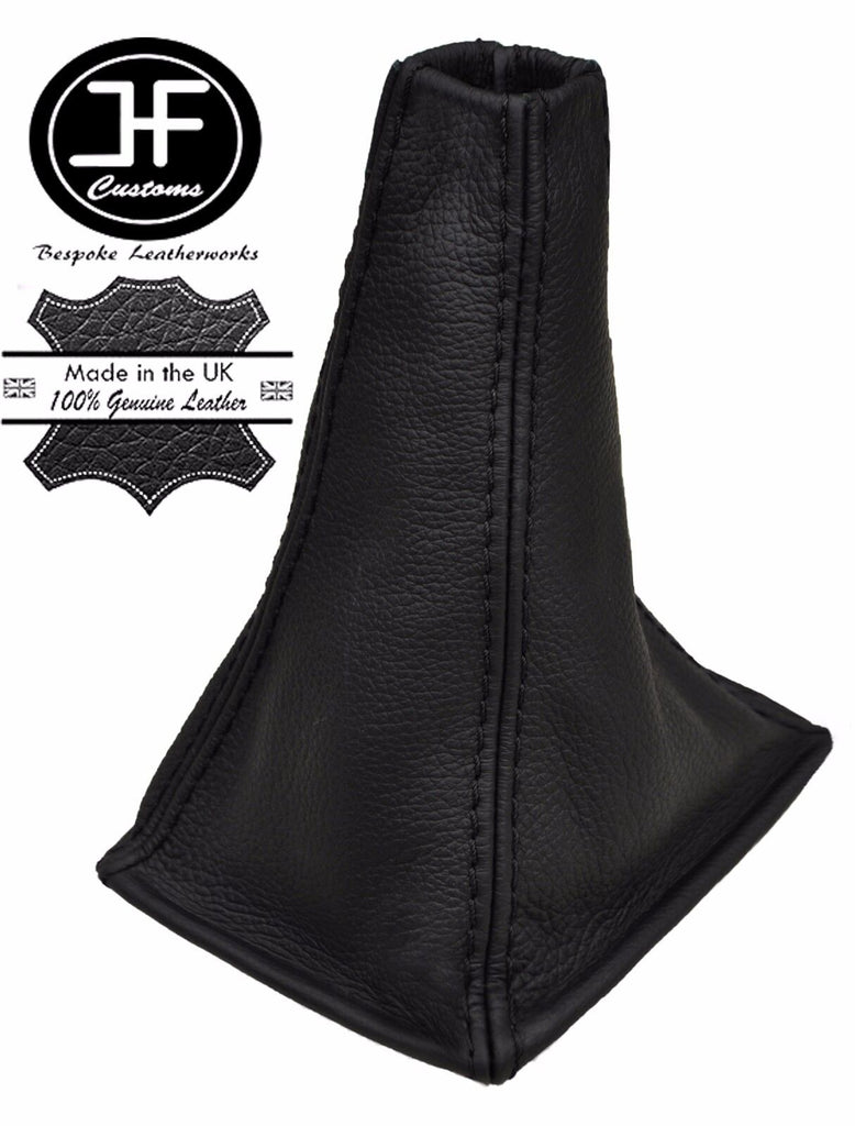 BLACK STITCHING REAL LEATHER MANUAL GEAR GAITER FITS PRIMERA P11 1996-2001