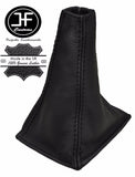 BLACK STITCHING REAL LEATHER MANUAL GEAR GAITER FITS PRIMERA P11 1996-2001