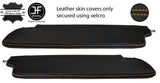 BEIGE STITCH 2X SUN VISORS REAL LEATHER COVERS FOR SUNBEAM ALPINE MK4 IV MK5 V