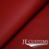 D RED & BLACK 2X LOWER DASH PADS LEATHER COVERS FOR TRIUMPH SPITFIRE MK4 GT6