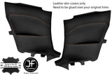BEIGE STITCH 2X REAR FULL DOOR CARD TRIM LEATHER COVERS FOR ALFA ROMEO GTV 916