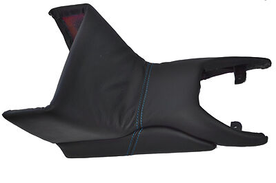 blue stitch FITS PORSCHE BOXSTER 986 CENTRE CONSOLE COVER & 2X PLATE LTHR COVERS