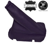PURPLE LEATHER FITS VAUXHALL OPEL CORSA C COMBO 2000-2006 HANDBRAKE GAITER