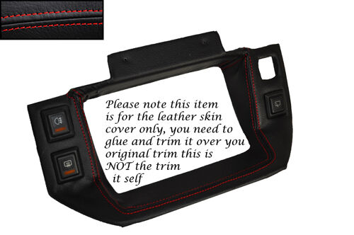 RED STITCH LEATHER SPEEDO SURROUND SKIN COVER FITS BEDFORD RASCAL CUSTOM NEW