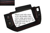 RED STITCH LEATHER SPEEDO SURROUND SKIN COVER FITS BEDFORD RASCAL CUSTOM NEW