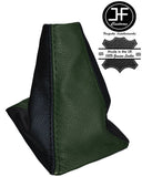 BLACK & BRITISH RACING GREEN LEATHER GEAR STICK GAITER FITS MG MGF 1995-2000