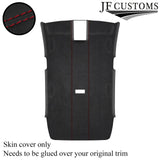 DARK RED STITCH D GREY LUXE SUEDE HEADLINER COVER FOR VW GOLF MK7 13-19 3DR