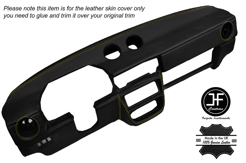 YELLOW STITCH DASH DASHBOARD LEATHER COVER FITS ALFA ROMEO ALFASUD SPRINT