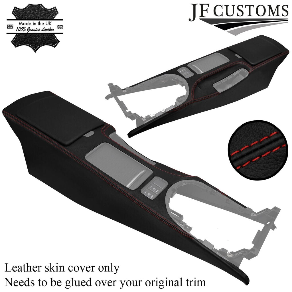 D RED STITCH CENTRE CONSOLE LEATHER COVER FITS NISSAN 350Z 33Z 05-09 FACELIFT