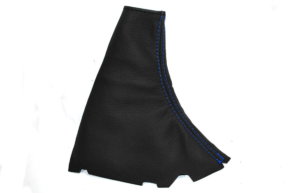 BLUE STITCHING LEATHER SKIN HANDBRAKE GAITER FITS FORD FOCUS MK2 2004-2008