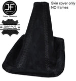BLACK STITCH REAL SUEDE MANUAL GEAR GAITER FITS MERCEDES W201 190E 1982-1993