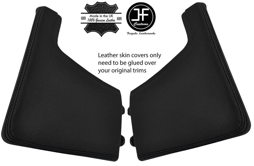 BLACK STITCH 2X CONSOLE SIDE TRIM LEATHER COVER FOR PORSCHE 997 CARRERA STYLE2