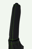 green stitch FITS NISSAN SKYLINE R34 98-02 HANDBRAKE HANDLE COVER ONLY