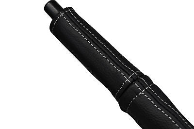 white stitch FITS VW BEETLE/GHIA/KARMANN HANDBRAKE HANDLE LEATHER COVER