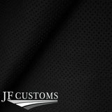 BLACK STI.LEATHER PERFORATED 2XCAR KEY HOLDER FITS VW UP SEAT MII SKODA CITIGO