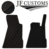 BEIGE DIAMOND STITCH VINYL 2XTAILORED FLOOR CARPETS FOR SMART ROADSTER 03-07 JF1