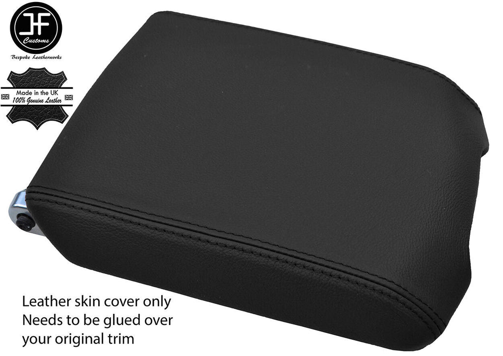 BLACK GENUINE REAL LEATHER ARMREST COVER FOR LAND ROVER RANGE VOGUE L322 02-09
