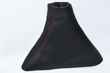RED STITCH FITS BMW X3 E83 2003-2010 DOUBLE HANDBRAKE GAITER BLACK COVER