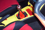 FITS SUBARU IMPREZA WRX STI 92-08 GEAR GAITER BLACK RED CUSTOM NEW MADE IN UK