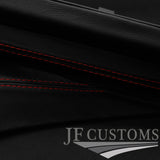 RED STITCH LEATHER 2X C PILLAR COVER FOR VAUXHALL INSIGNIA G09 MK1 08-16
