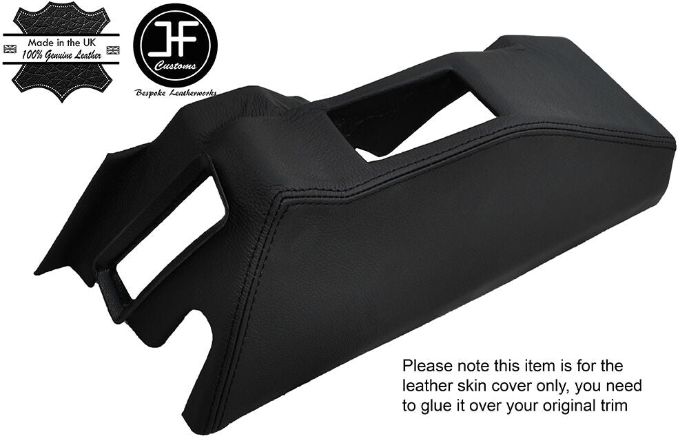 BLACK STITCH HANDBRAKE SURROUND TRIM LEATHER COVER FITS RENAULT ALPINE GTA V6