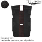 D RED STITCH DIAMOND D GREY LUXE SUEDE HEADLINER COVER FOR VW GOLF MK7 13-19 3DR