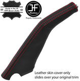RED STITCH LEATHER HANDBRAKE GAITER FITS MITSUBISHI PAJERO SHOGUN MK3 99-2006
