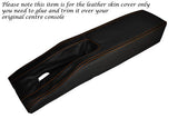 ORANGE STITCH CENTRE CONSOLE TUNNEL LEATHER SKIN COVER FITS CORVETTE C3 77-82