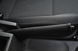 BLACK STITCH FITS VW VOLKSWAGEN TOURAN 2011+ LEATHER HANDBRAKE GAITER COVER ONLY
