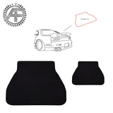 FITS MAZDA RX7 FD3S 1992-2002 TRUNK / BOOT MAT MADE FROM GENUINE LEATHER & CANVA