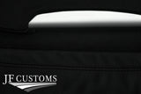 BLACK STITCH 2X DOOR CARD KIT LEATHER COVERS FOR MERCEDES SLK R171 04-11 STYLE2
