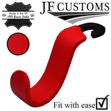 RED LEATHER PLASTIC CAR SEAT HEADREST HOOK FOR BMW MINI R55 R56 R57 07-14
