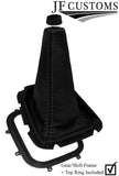 D GREY STITCH LEATHER CONSOLE+ARMREST+GEAR COVERS+FRAME FOR SUBARU IMPREZA 98-00
