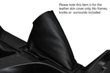 BLACK STITCHING LEATHER SKIN HANDBRAKE GAITER FITS TOYOTA RAV 4 2012-2016