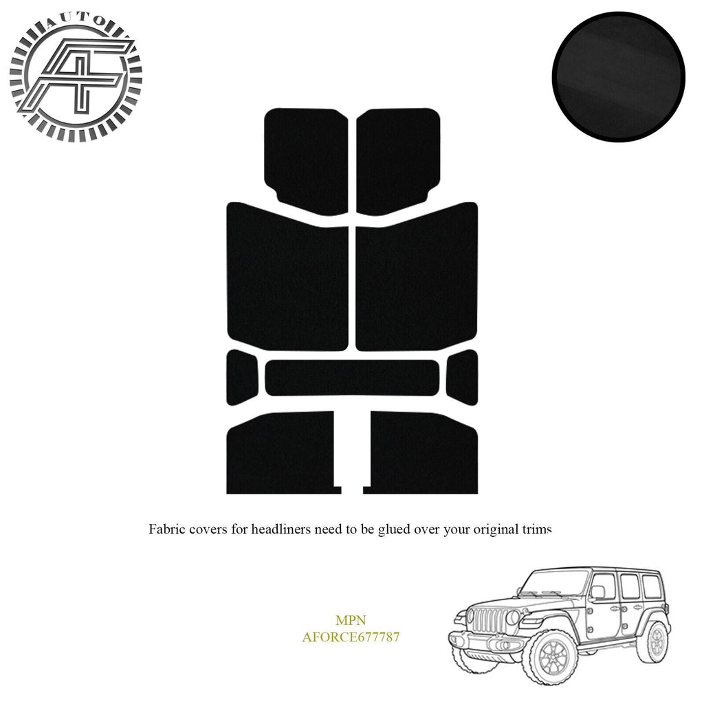 LUXE SUEDE HEADLINER COVER FITS JEEP WRANGLER JL 4 DOOR SUV 2018-PRESENT