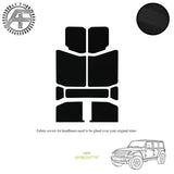 LUXE SUEDE HEADLINER COVER FITS JEEP WRANGLER JL 4 DOOR SUV 2018-PRESENT