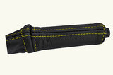 yellow stitch FITS PORSCHE 924 944 75-91  LEATHER HANDBRAKE HANDLE COVER