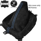 BLUE STITCHING REAL SUEDE MANUAL GEAR GAITER FITS MAZDA 323 323F 1995-1998