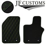 GREEN DIAMOND STITCH VINYL 4X TAILORED FLOOR CARPET FOR JEEP RENEGADE 15-21 JF1