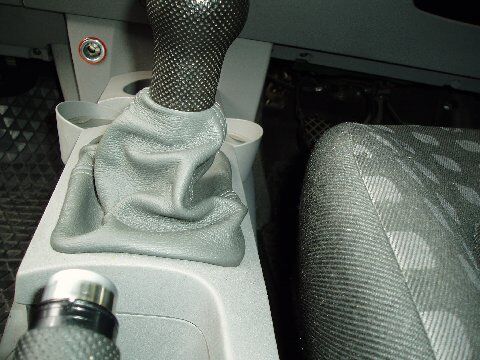 FITS VW BEETLE 98-05 GEAR GAITER D GREY LEATHER NEW BOOT CUSTOM NEW MADE IN UK