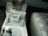FITS VW BEETLE 98-05 GEAR GAITER D GREY LEATHER NEW BOOT CUSTOM NEW MADE IN UK