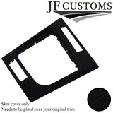 BLACK STITCH SUEDE GEAR SURROUND COVER FOR BMW E46 CONVERTIBLE SEDAN JF2