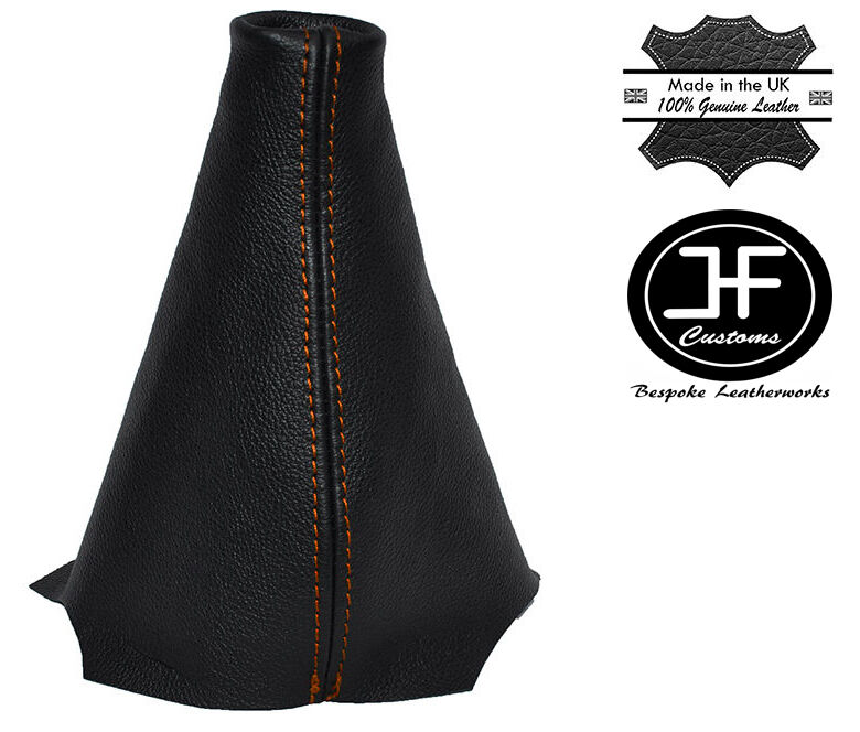 ORANGE STITCH LEATHER GEAR GAITER SHIFT BOOT FITS CITROEN BERLINGO 2009-2012