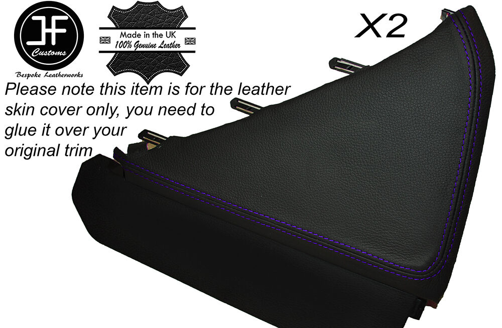 PURPLE STITCH 2X CONSOLE SIDE TRIM SKIN COVERS FITS TOYOTA SCION FRS SUBARU BRZ