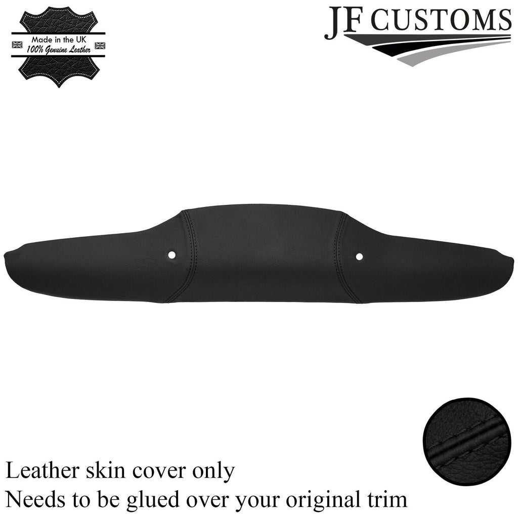 FITS FIAT 500 ABARTH 07-16 BLACK STITCH LEATHER REAR TAILGATE TRIM COVER