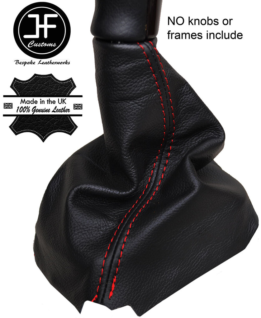 RED STITCHING LEATHER GEAR GAITER FITS PROTON IMPIAN 2001-2010 CUSTOM NEW