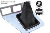 BLACK & BLACK TOP GRAIN LEATHER MANUAL GEAR GAITER FOR FORD MONDEO MK3 2003-06