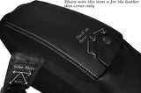 WHITE STITCH ARMREST LID LEATHER SKIN COVER FITS MERCEDES CLK W209 C209 02-09