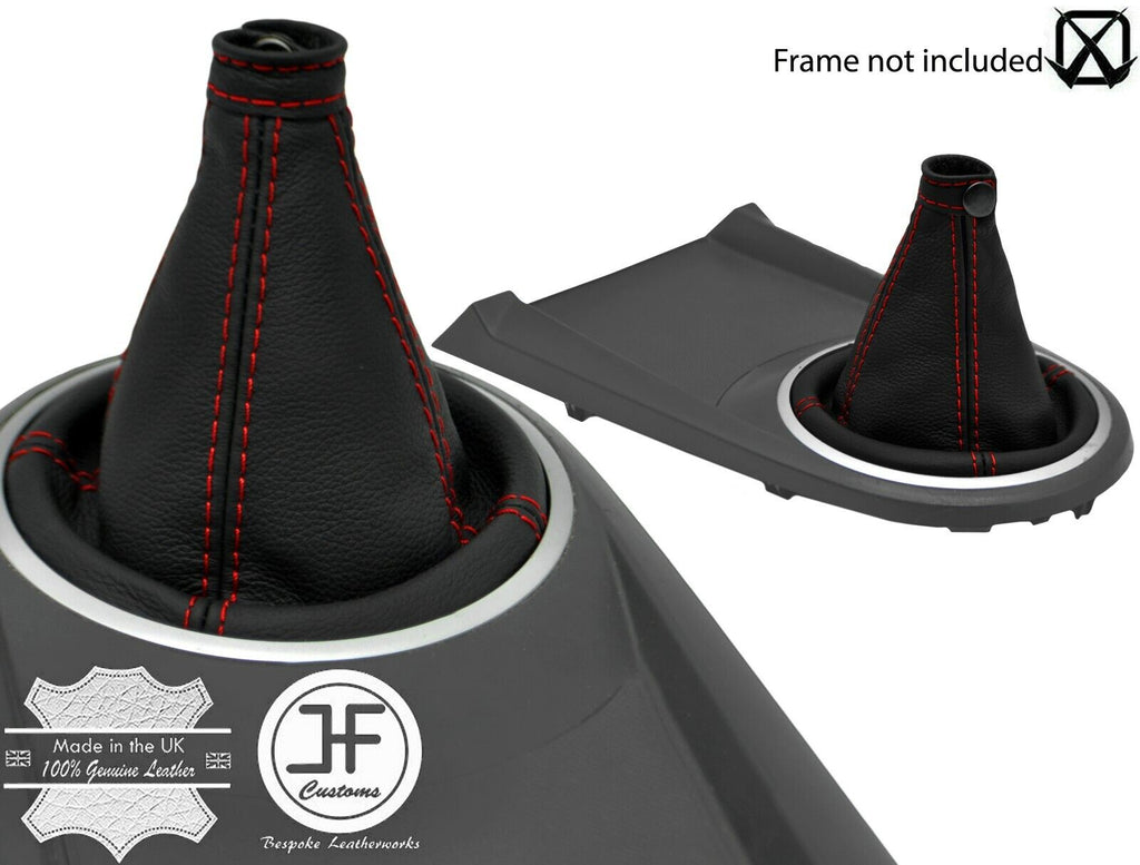 RED STITCH TOP GRAIN LEATHER GEAR GAITER FITS HYUNDAI TIBURON COUPE 02-08 JF2