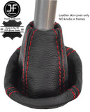 RED STITCH TOP GRAIN LEATHER MANUAL GEAR GAITER FITS SMART FORFOUR 2004-2006
